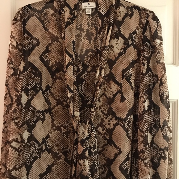 Altuzarra for Target Python Print Blouse Small - Picture 3 of 5